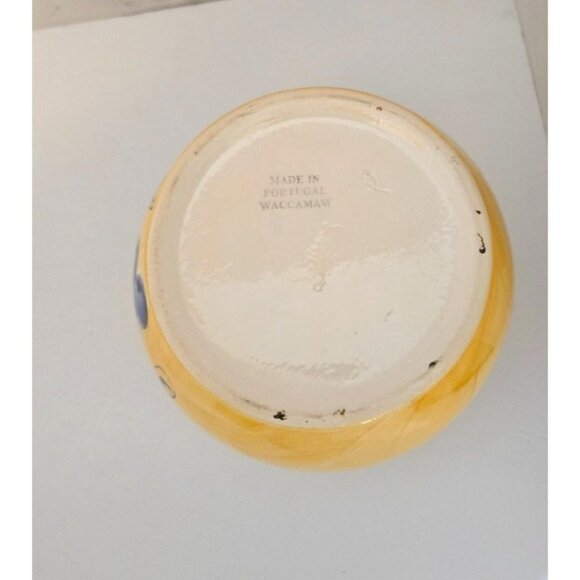 Vintage Waccamaw Pottery Cannisters Made in Portugal Set of 2  Kitchen - Picture 4 of 5